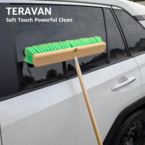 Teravan Green Flow Through Essential Flagged-End Brush Head, 18-Inch - size: 18 Inch
