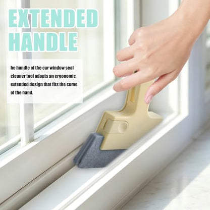 3PCS 4-in-1 Magic Window Track Cleaner Tool, Car Window Sill Cleaner Tool