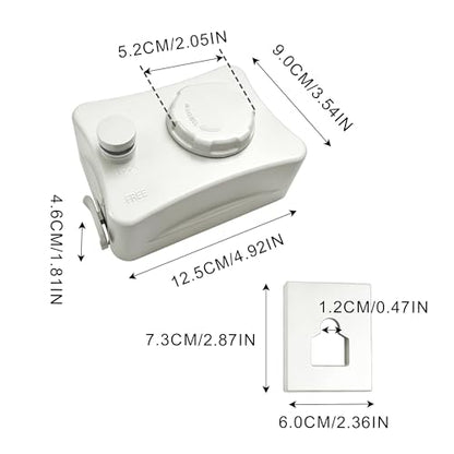 16.7 Ft Retractable Clothesline Indoor & Outdoor - size: Rectangle-White