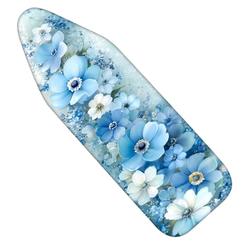 Nuxovilar Blue White Flowers Oil Painting Ironing Board Cover 15x54 - color: Ylu00789, size: 15×54 inch