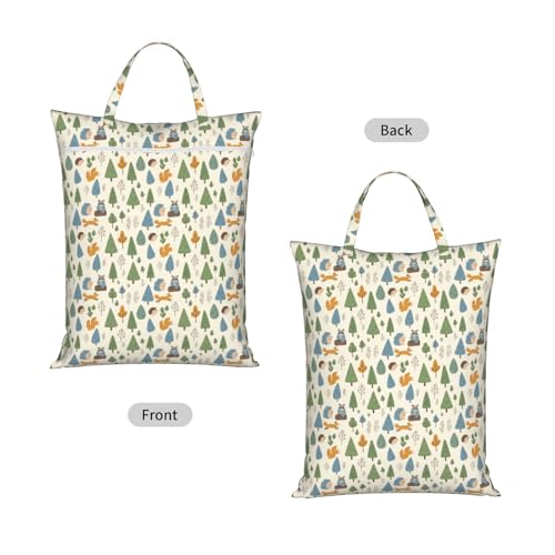 Animals Travel Laundry Bag Washable Dirty Clothes Bag for Gym - color: Animals