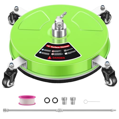 LidoDola 16'' Pressure Washer Surface Cleaner Green, Power Washer Accessory - size: 16 INCH GREEN