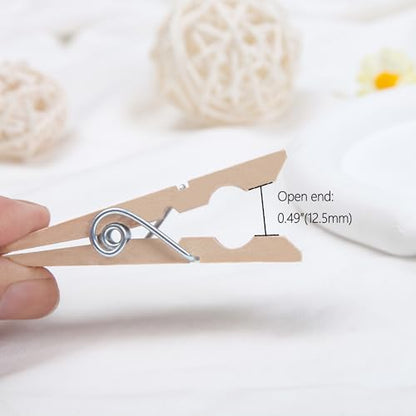 Large Wooden clothespins for Clothes 2.85 Inches Length,for Hanging Clothes,Craft,Food Opened Bags,DIY