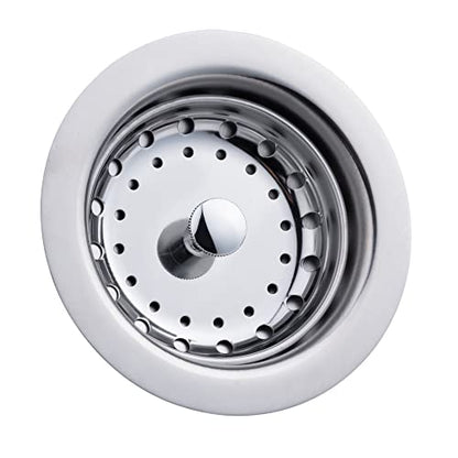 Artiwell 2-Pack Kitchen Sink Basket Strainer and Stopper, 3-1/2” Kitchen Drain Assembly with Strainer and Sink Stopper, Kitchen Sink Strainer with Stopper, Chrome Plated - color: Chrome Plated