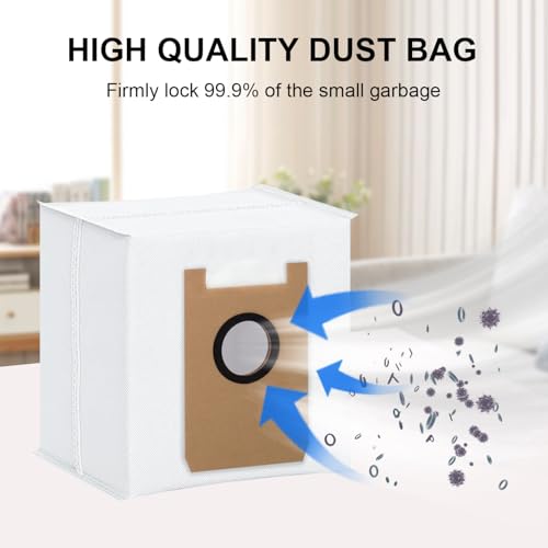 Dust Bags Compatible with AIRROBO T20+/ T25+/ T30+/ T25+C Robot Vacuum Cleaner Bags Disposable Replacement Vacuum Bag Airrobo Robot Vacuum Dust Bags Replacement Parts (12 Pack) - size: 12pcs Dust Bags