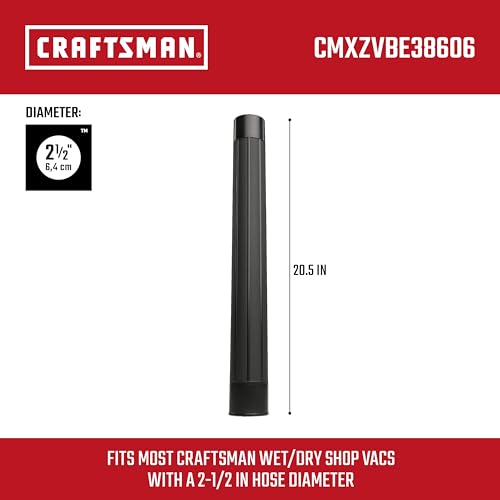 CRAFTSMAN CMXZVBE38606 2-1/2 in. Extension Wand Wet Dry Vac Attachment - style: Extension Wand