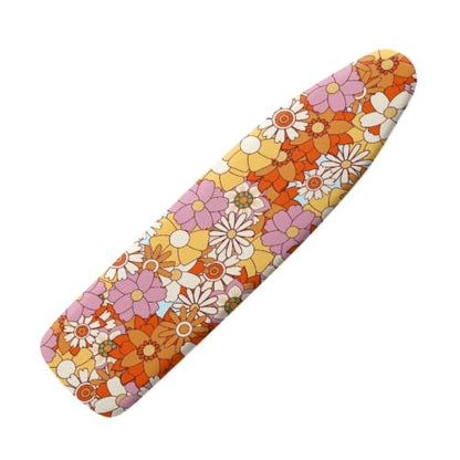Home Ironing Board Cover, Heat Reflective Hippie Flower Ironing Board Cushion with Elastic Edge - color: Hippie Flower