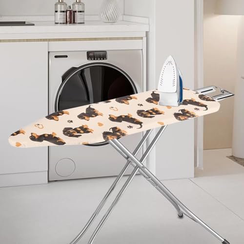 Dachshunds Ironing Board Covers Durable Stain Resistant Hook and Loop Fastener Strap Easy to Install - color: Dachshunds