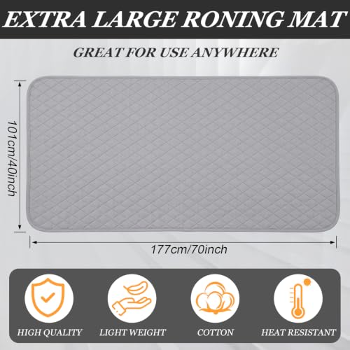Tegeme 30 x 60 Inch Ironing Mat, Heat Resistant Foldable Iron Board Pad - size: 30×60 Inch