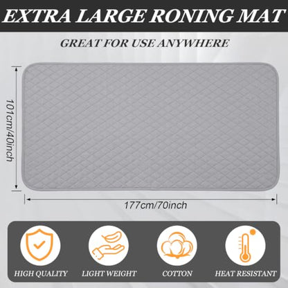 Tegeme 30 x 60 Inch Ironing Mat, Heat Resistant Foldable Iron Board Pad - size: 30×60 Inch