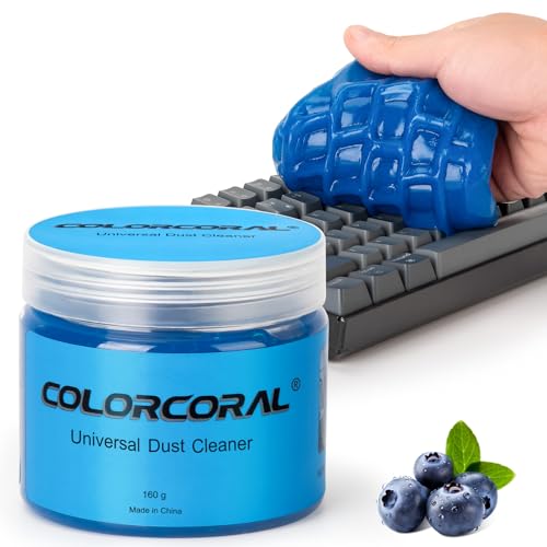ColorCoral Cleaning Gel Dust Cleaner for PC Keyboard Car Detailing, 160g - color: Navy Blue