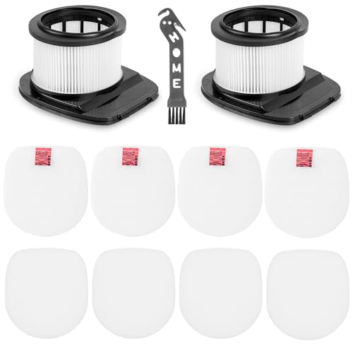 IZ376H Filter for Shark Rocket Pet Pro Cordless Vacuum IZ162H IZ163H IZ361H IZ362H IZ363HT IZ440H IZ462H IZ482H IZ483H UZ345H UZ365H, 2HEPA+4Pre-Motor Filters Replace Part XHF161H & 617FJ140 - size: IZ163H (2 HEPA + 4 Sponge)