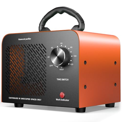 Hadlook Ozone Generator, 48,000mg/h High Capacity O3 Ozone Machine, Orange - color: Orange