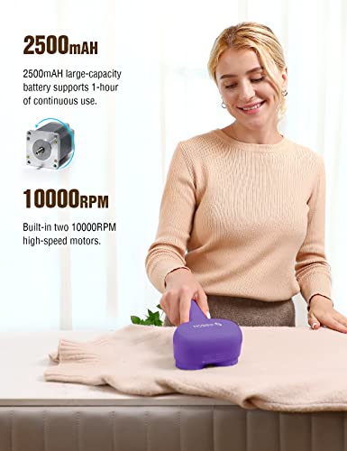 VASSON Fabric Shaver, Sweater Depiller & Pilling Remover - color: Purple