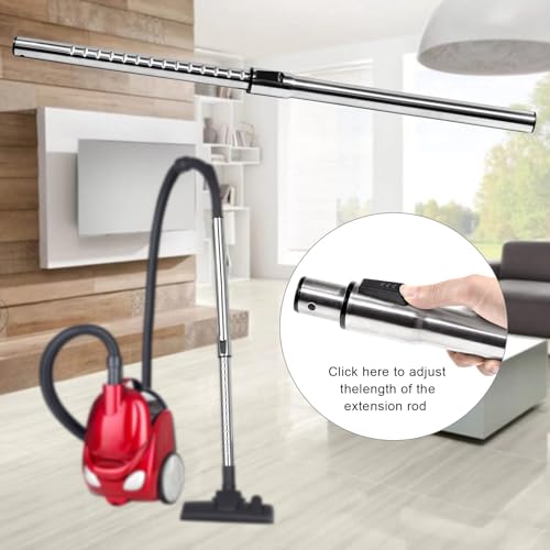 Eagles 1-1/4" Vacuum Extension Wands, 32mm Universal Stainless Steel Telescopic Hose Metal Vacuum Wand Hose Vacuum Cleaner Accessories Length 31"