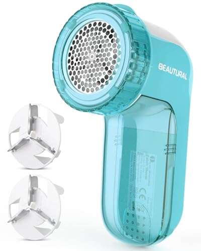 BEAUTURAL Fabric Shaver and Lint Remover, Portable Sweater Defuzzer - color: Tiffany Blue, size: Standard