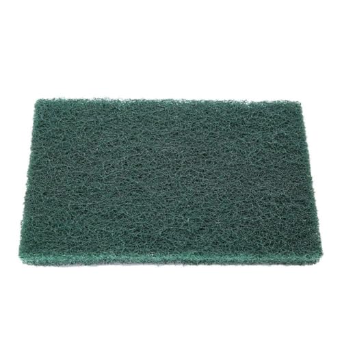 Heavy Duty Scouring Pads, 5pcs Durable Abrasive Sponge Scourer, Professional Industrial Cleaning Pads, Green Multi-Surface Material for Homeowners, Chefs, Kitchen Pots Pans, BBQ Gr - color: Green