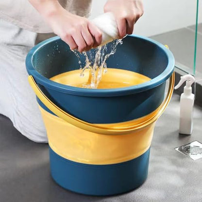 Collapsible Bucket 1.3 Gallon/5L Small Capacity Foldable Cleaning Buckets - color: Small Blue
