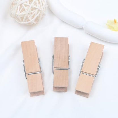 Large Wooden clothespins for Clothes 2.85 Inches Length,for Hanging Clothes,Craft,Food Opened Bags,DIY