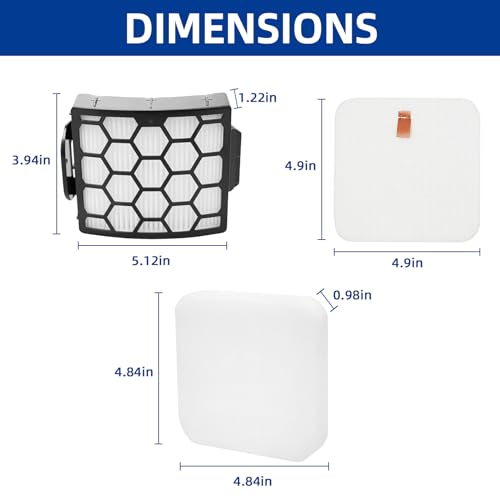 LA702 LA502 Filters for Shark Lift-Away Vacuum LA801 LA700 LA455 LA360 - style: LA702-1+3+1