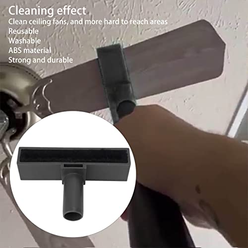 Yosoo Health Gear Ceiling Fan Cleaner with 0.8 Foot Pole Blade Brush, Black - color: Black