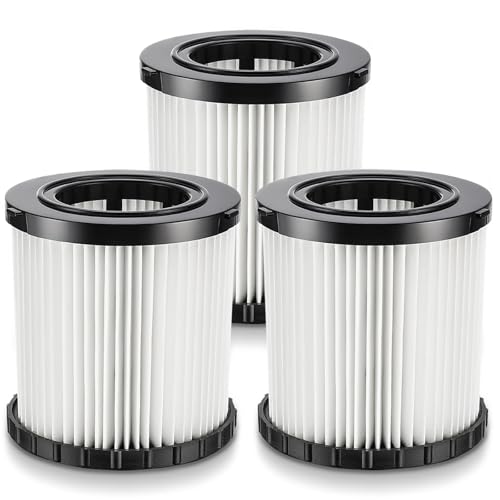 DCV581H DCV580H Vacuum Filter for DEWALT 20V Cordless Shop Vac Cleaner - color: 3 PACK