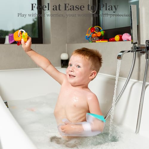 mosago Waterproof Cast Covers for Shower Arm Kids - color: Green, size: Arm-S(length 17")