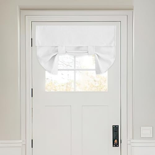 RYB HOME Classroom Door Window Cover, Privacy Sunlight Shades for Classroom Windows and Doors Cover Lockdown Shades, Room Darkening Design Blocks Views, W 24 x L 18, 1 Panel, White - color: White, size: 24"W x 18"L (Pack of 1)