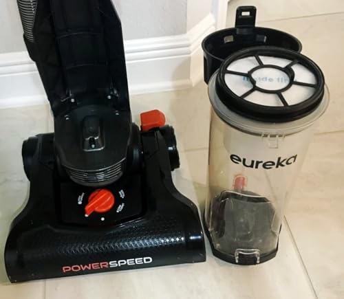 Power Speed Filters Replacement for Eureka NEU180, NEU181, NEU182A, NEU182B, NEU280, NEU188, NEU202 Bagless Upright Vacuum Cleaner, Part E0202，Vacuum Filter Great for Pet Hair/Odors, Dirt, Dust - size: 3+3
