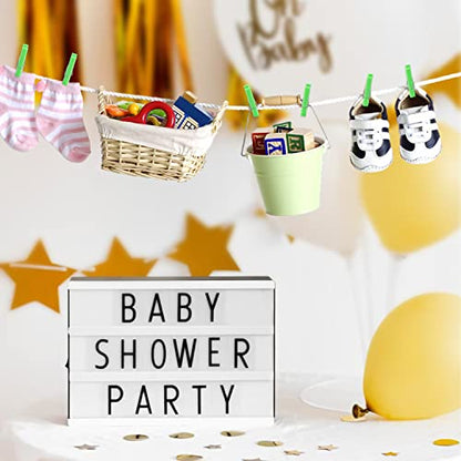 60Pcs Mini Clothespins for Baby Shower Games Green Clothes Pins 1.4 Inch - color: Green