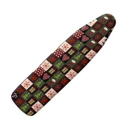 Flashideas Christmas Plaid Ironing Board Cover and Pad 15x54 Inch Standard Ironing Board Cover with Elastic Edge and Hook and Loop Fasteners Scorch and Stain Resistant Cotton - color: Christmas Plaid