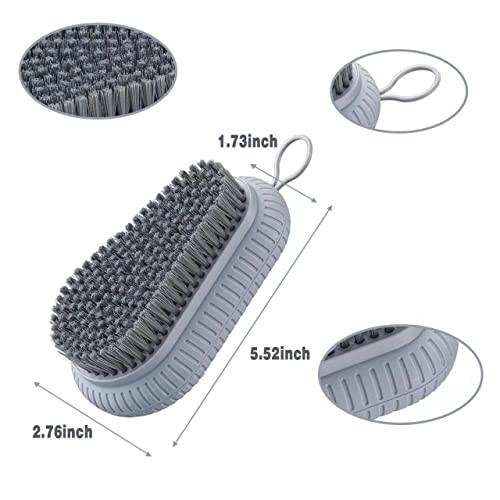 VWMYQ Heavy Duty Fingernail Scrub Brush, Durable Stiff Bristles Hand and Nail Cleaning Brush for Men & Mechanics (Hand Wash Brush - Grey) - color: Gray