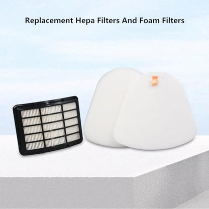 Replacement Filter Compatible with Shark CU512 CU500 CU510 CU512 26 CU520 CU520 26 CU500 26 Navigator Lift-Away XL Multisurface Upright Vacuum (2 Hepa filter and 4 foam filter)