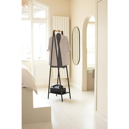 Brabantia - Foldable Steam Board - for High Pressure Clothes Steaming - Solid Heat Resistant Surface - Versatile Hanging Hook - Easier Steaming with Handheld Steamers - 36 x 16 inches - Pepper Black - color: Pepper Black, style: Foldable Steam Board