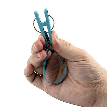 24 Pack Clothes Pins Clothes Peg Clip Pins with Plastic Rope for Clothesline Multicolor Drying Clothing Clips Hooks Windproof Clothes Hanger for Hanging Socks Hats Pants Bras Underwears Towel Photo