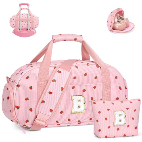 YOOLIFE Travel Duffle Bag for Girls Birthday Gifts, Kids Dance Bag, Pink B - color: Pink, style: B