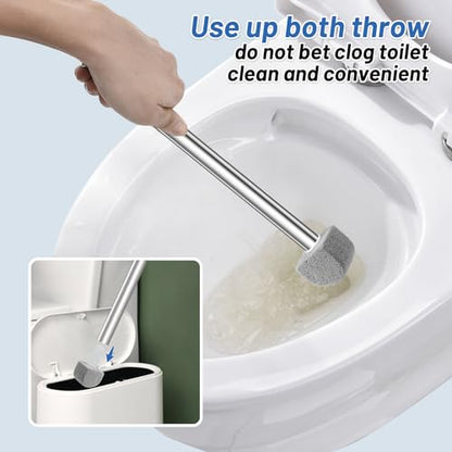 Pumice Stone Toilet Bowl Cleaner - Hard Water Stain Remover - style: 1 Toilet Handle+7 Pumice