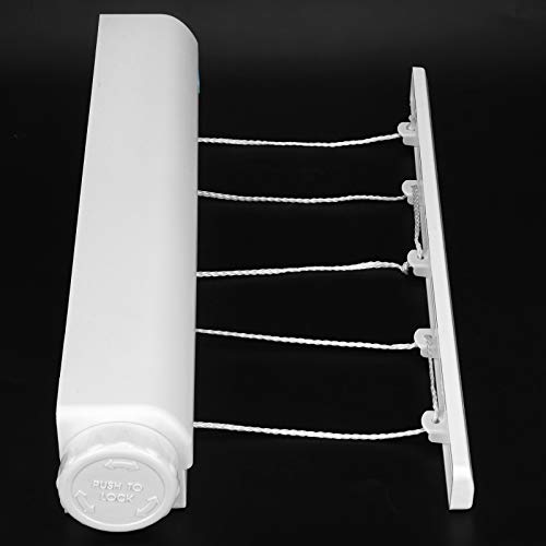 Yosoo Telescopic Drying Rope, Retractable Clothesline for Laundry Home Balcony Hotel (Five Ropes) - color: Five Ropes
