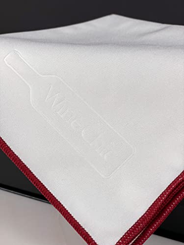 The 2-Pack Premium Microfiber Wine Glass Polishing Cloths, Large Lint-Free Drying Towels for Glasses, Stemware, Glassware, Camera Lenses, 25 Inch X 20 Inch (White, 2 Count) - color: White