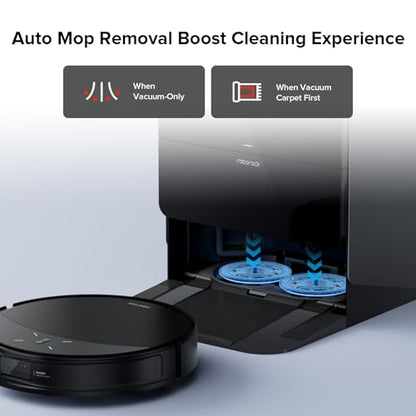 roborock Rotating Mop Cloth for Saros 10R & Saros Z70 Robot Vacuum Cleaner, 4PCS High-Absorbency Microfiber, 200 RPM Spinning Speed - size: Mop Cloth-4