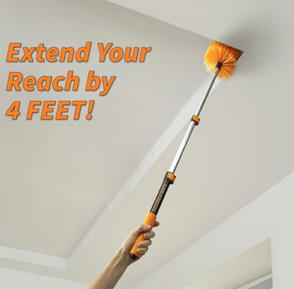 1.5-3 ft Long Paint Roller Extension Pole, Multi-Purpose Telescopic Handle - size: 3 feet