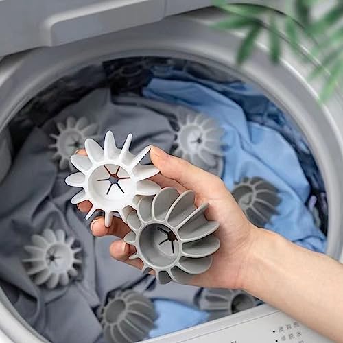 Reusable Magic Laundry Balls, 5/10 Laundry Balls Tangle Free for Washing Machines, Silicone Steamer Dryer Balls Washer Balls Laundry Balls (5pcs) - color: 5pcs