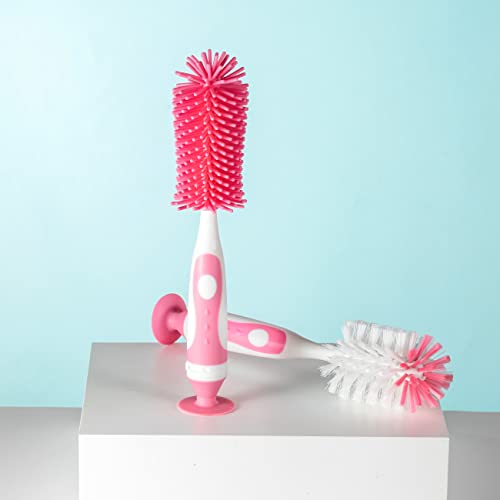 Multifunctional Cleaning Brush, Baby Bottle Brush, Bottle Brush Cleaner - color: Pink 1