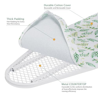 SheeChung Wall Mounted Ironing Board 36"X12",Foldable Ironing Board,Yellow - style: 36x12-Wall Mounted Green