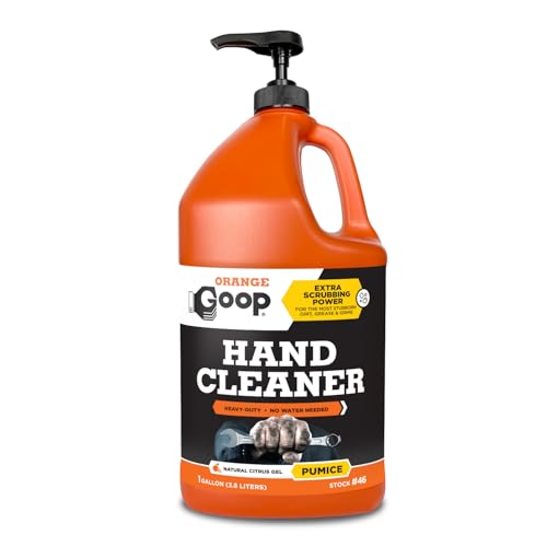 GOOP Orange Liquid with Pumice Multi-Purpose Waterless Hand Cleaner - 1 Gallon Pump Bottle - size: 128 Fl Oz (Pack of 1)