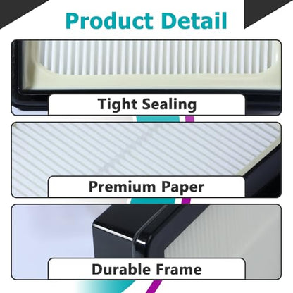 8 Pcs 107315 HEPA Filter Compatible with ProTeam Coach Pro 10 - size: 8