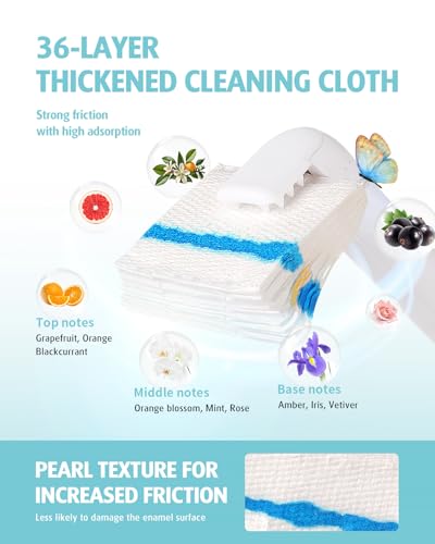 AIR U+ 48 Count Flushable Toilet Brush Refills for Scrubbing Bubbles - color: 48 Refills