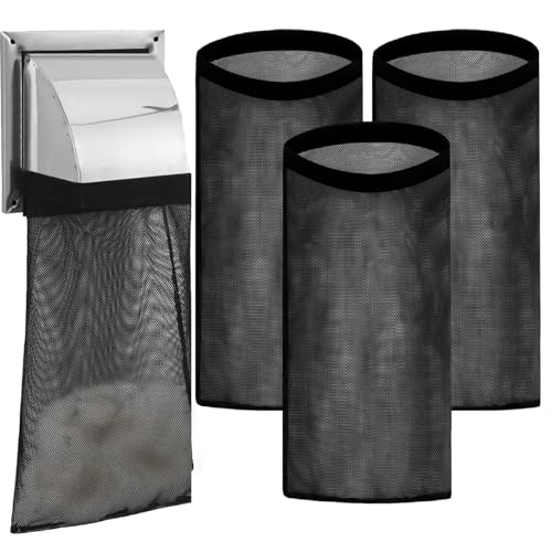 Dryer Lint Catcher 3-Pack: Reusable Outdoor Lint Trap for Dryer Ventilation with Sticky Strips - Lint Collector for Dryer to Enhance Efficiency