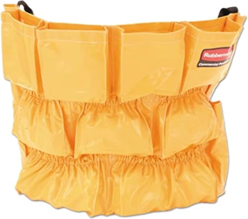Rubbermaid Commercial Products Supply Organizing Caddy for Brute Trash Cans Yellow Tool Organizer Storage for Spray Bottles/Paper Towels/Gloves/Scrub Brush,(Pack of 6) - size: 1 Count (Pack of 6)