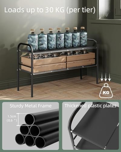 Under Sink Organizers and Storage,Expandable under cabinet organizer Shelf - size: 8 Panels